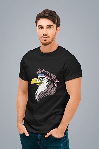 ErTaPassage Black Eagle cu imprimeu Bărbați tricou - T5613846