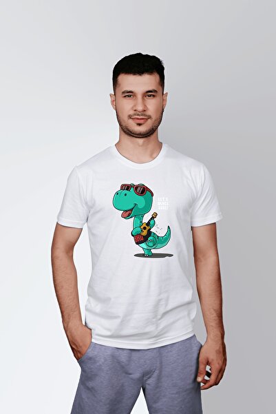 ErTaPassage Dino alb cu imprimeu băiat tricou - T1619474