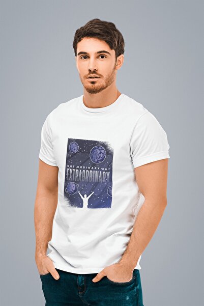 ErTaPassage White Space cu imprimeu Bărbați tricou - Out of the Ordinary T620...