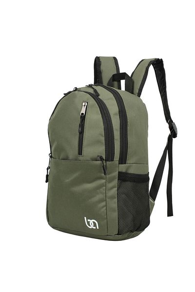 Bagacar Green Unisex School and Daily Backpack with Mnt Pocket