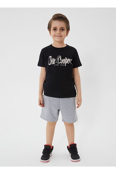 Lee Cooper Gray Melange Shorts