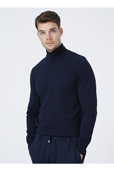 Fabrika Navy Blue Turtleneck Men's Sweater