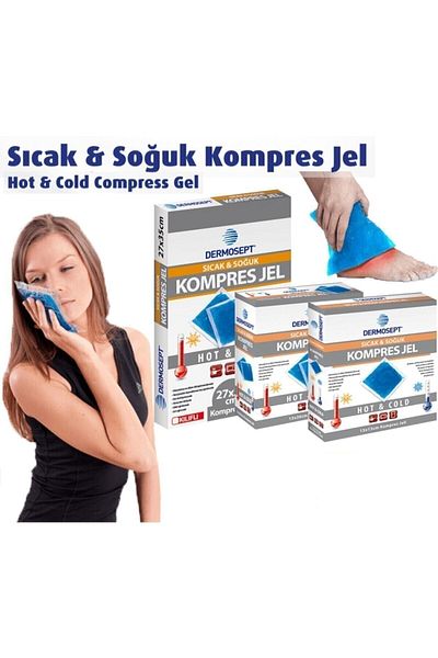 First Class Hot Cold Thermo Gel Compress Ice Gel Thermogel 13*26 Cm X 4 Pieces
