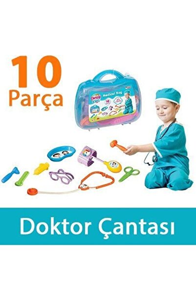 DEDE Oyuncak Candy Doktor Çantası Steteskop Çocuk Eğitici Oyun Seti Doktorculuk