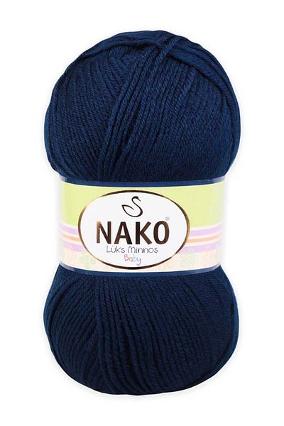 NAKO 1 Τεμάχιο Luxury Minnoş Baby 10094 Navy Rendi Πλεκτό Σχοινί