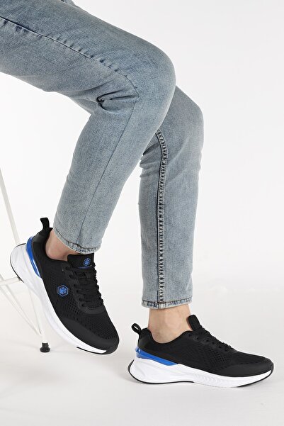 lumberjack Siyah - Morgen Günlük Fileli Erkek Spor Ayakkabı