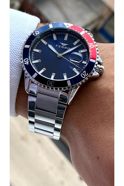 FERRO Original All Functions Aktifçelik Strap New Season Luxury Men's Watch