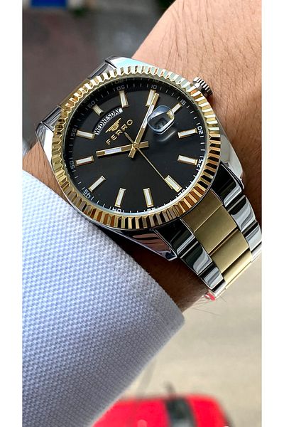 FERRO Original All Functions Aktifçelik Strap New Season Luxury Men's Watch