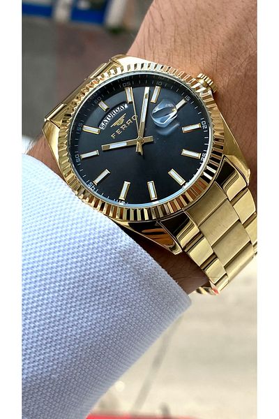 FERRO Original All Functions Aktifçelik Strap New Season Luxury Men's Watch