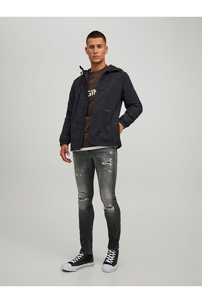 Jack & Jones Jack Jones Tamper Jacket Ln Men's Black Coat12215377-02