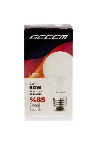 Gecem Aydınlatma Gecem 9w 6500k Beyaz Işık E27 Led Ampul 2 Adet