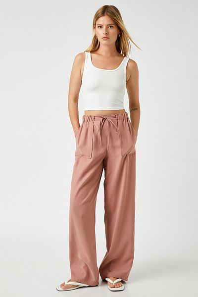 Koton Damen-Rose-Hose 2SAK40409PW