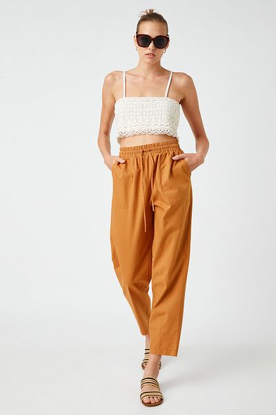 Koton Hose - Braun - Wide Leg
