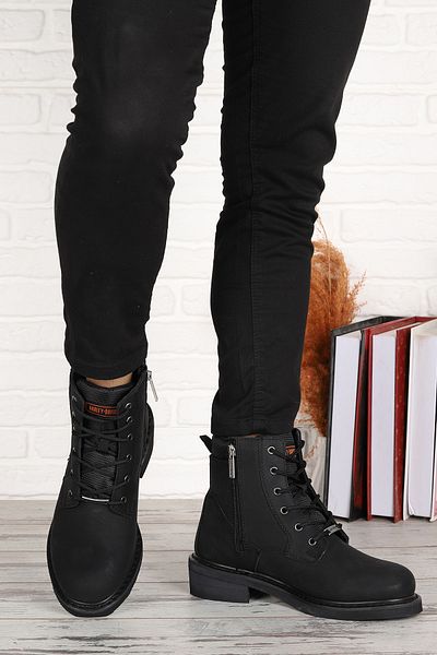 Harley Davidson Jim Nubuck Leather Men's Biker Boots