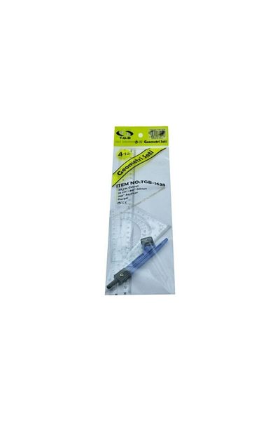 TGB Ruler Set 4 Pieces Drawing Set 30 Cm Ruler Miter Protractor Jibs (2 Pieces)91736824