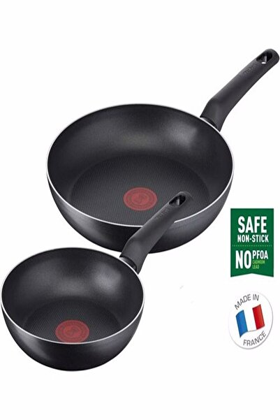 TEFAL Titanyum 1X Simple Cook 2'li Tava Seti 20/26 cm - TİTANYUM KAPLAMA