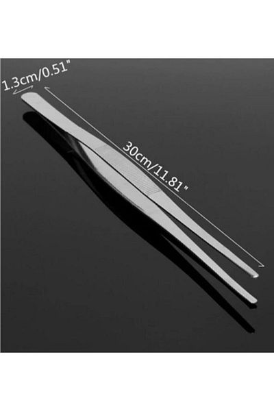 Carat Home Tweezers Tongs Cooking Tweezers Steel Tongs 30cm| Professional Chef Tweezers