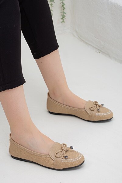 Rona Gifts Kadın Vizon Babet Ortopedik Yumuşak Kaydırmaz Taban Hafif Günlük C...