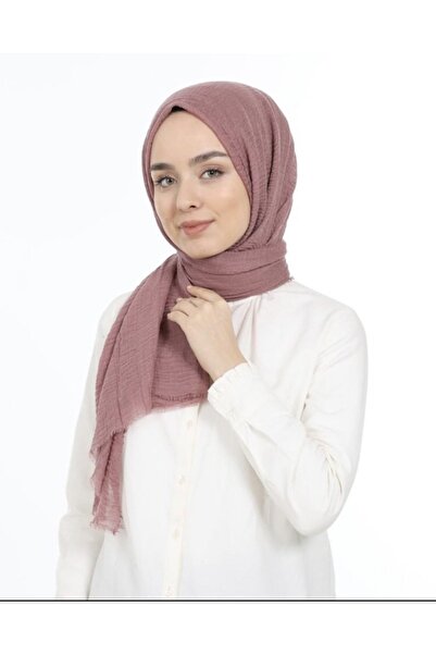 poloist Bürümcük Pamuk Şal Gül Kurusu