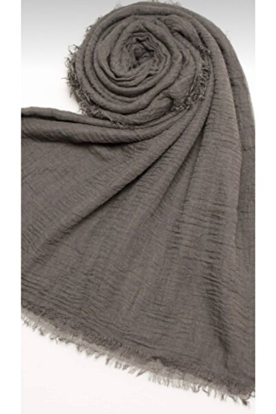 poloist Bürümcük Pamuk Şal Füme