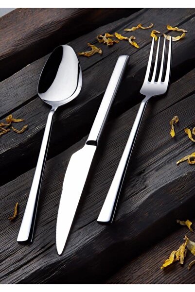 TERCAN Bahar 72 Parça Kaşık Çatal Bıçak Takımı 12 Kişilik Set