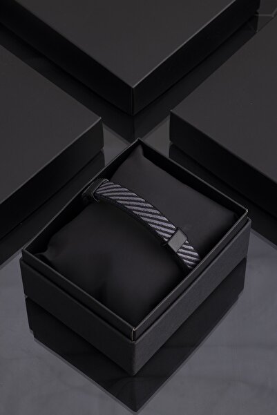 Sortie Aksesuar Hakiki Deri Mıknatıslı Hediyelik Kutulu Erkek Bileklik 040