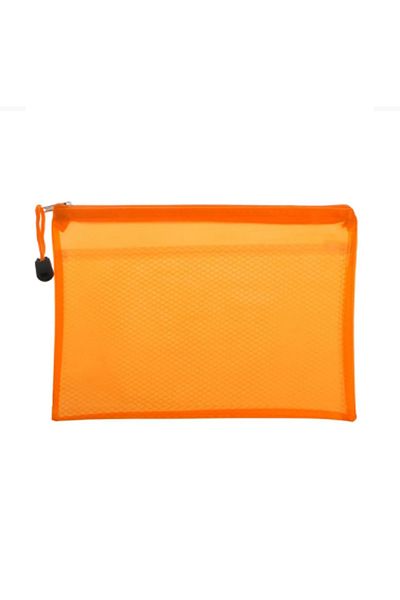 Vox Art Orange A5 Paper Binder - Pp Zipper, 2 Compartments, 2 Pieces
