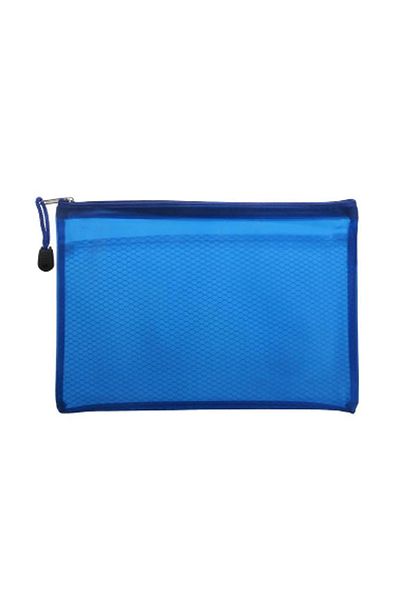 Vox Art Blue A5 Paper Binder - Pp Zipper, 2 Compartments, 2 Pieces