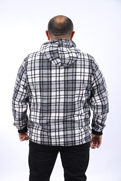 Starbattal Kangaroo Pocket Oduncu Sweat-shirt Stripe 22209-γκρι