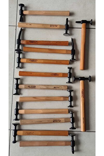 Rico Çekiç Kaporta Doğrultma Çekici Kaportacı Çekici 14 Parça Full Set