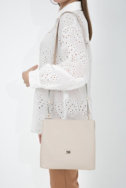 Lifonbag Γυναικεία τσάντα ώμου με διπλό λουράκι 3 θέσεων