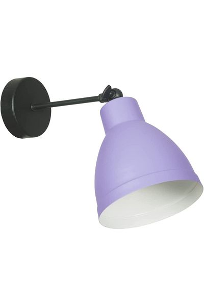 Fer Avize Denis Modern Design Lilac Color Single Wall Sconce with Adjustable Head