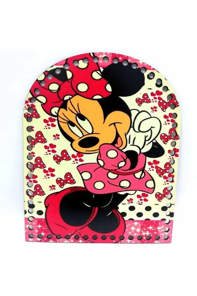 orhanucuzluk Ahşap Sırt Çanta Plakası C1 Minnie Mause