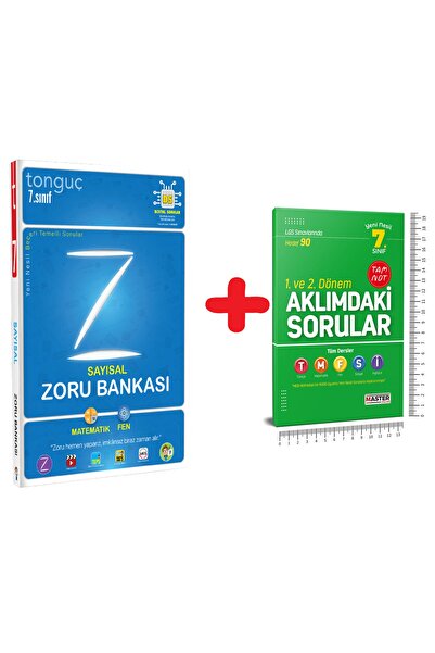 Tonguç Yayınları 7. Sınıf Yeni Nesil Sayısal Zoru Bankası Matematik - Fen Sor...
