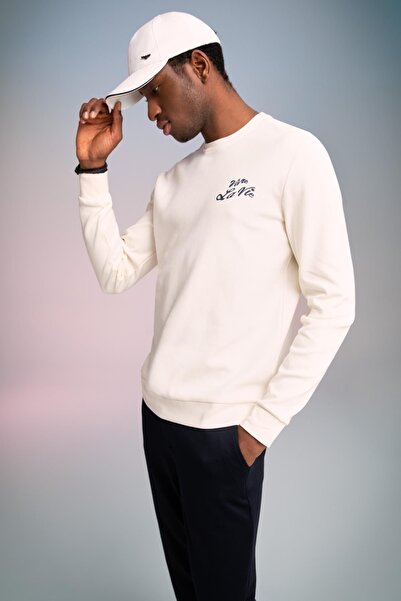 DeFacto Модерен суичър с кръгло деколте