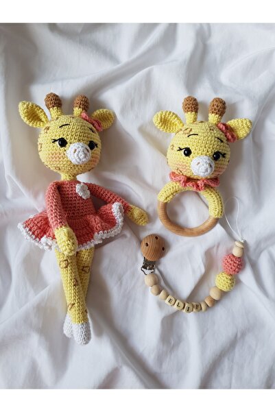 Damla Sophia Set - Amigurumi Oyuncak - Organik Oyuncak