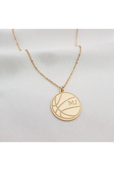 GÜMÜŞ Has Altın Kaplama Basketbol Topu 925k Kolye