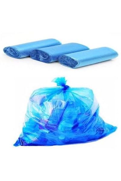 ERER AMBALAJ Standard Medium Size Blue Garbage Bag 55*60 - 50 Pack