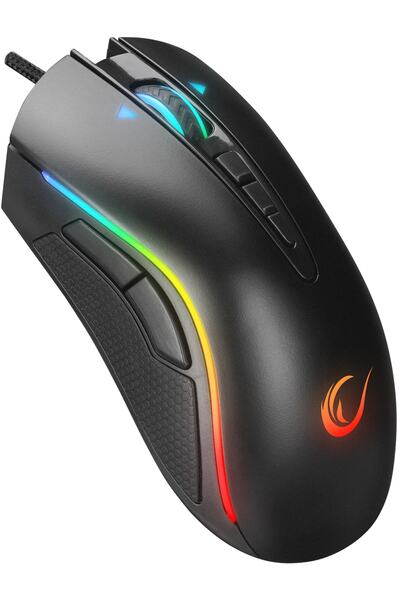 Rampage Shine Smx-r15 Usb Siyah / Gri 10 Tuş 10000dpi Rgb Gaming Oyuncu Mouse