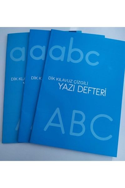 İnceyazı Vertical Guide Lined Writing Notebook 3 Pieces