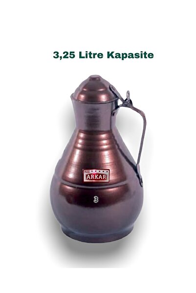 YILDIZ ARKAR Alüminyum Tombik Boyalı Güğüm Ibrik 3,25 Litre No 3