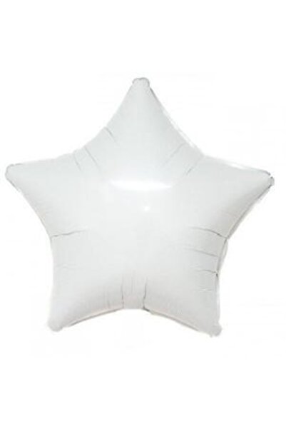 kidspartim Star Foil Balloon White 18 Inch