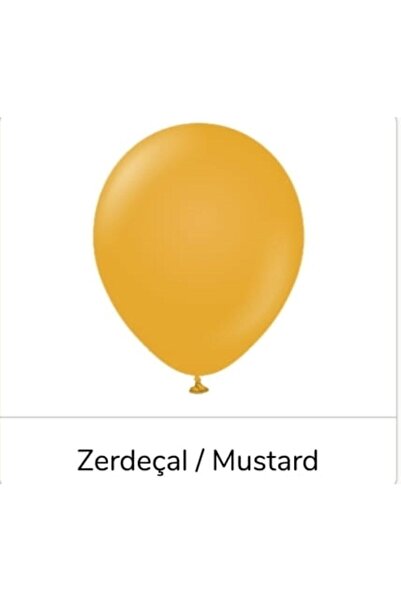 eğlencemarketi 12 Inç Standart Boy Retro Balon 20 Adet Zerdeçal