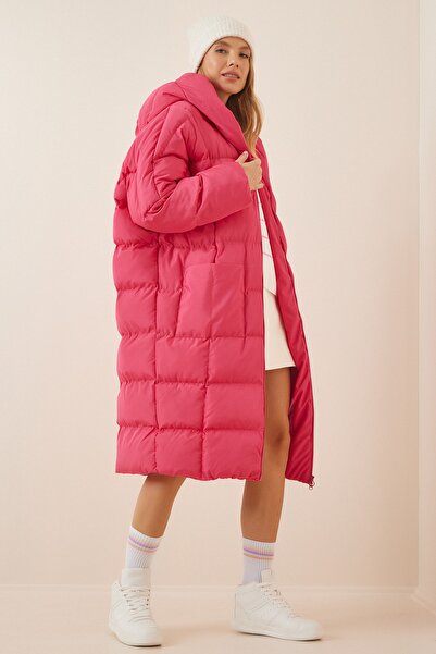 Happiness İstanbul Mantel - Rosa - Puffer