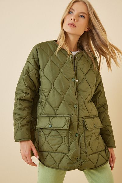 Happiness İstanbul Winterjacke - Grün - Puffer