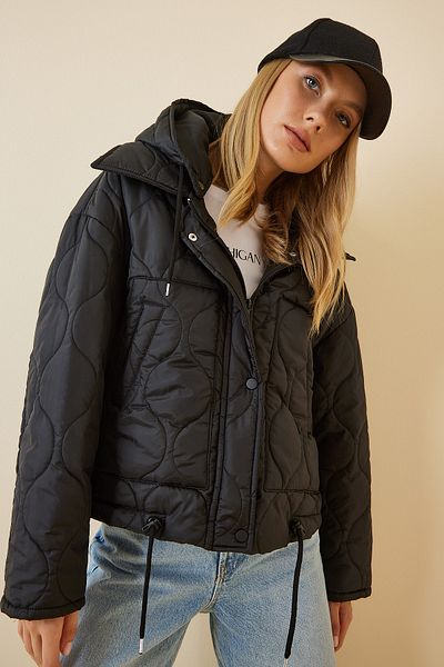 Happiness İstanbul Winterjacke - Schwarz - Parka