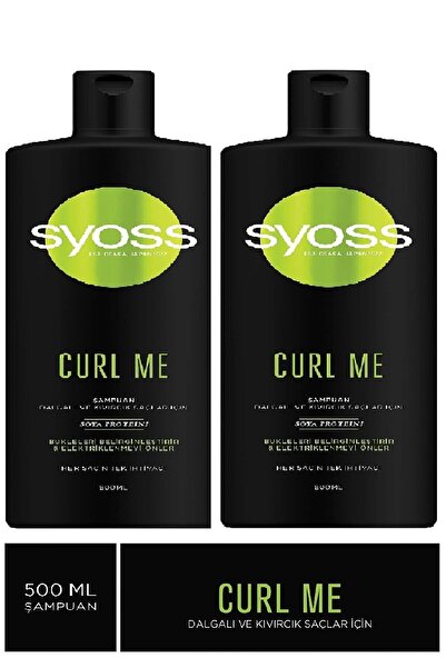 Syoss Curle Me Dalgali Ve Kıvırcik Saçlar Için Şampuan 500 Ml X 2 Adet