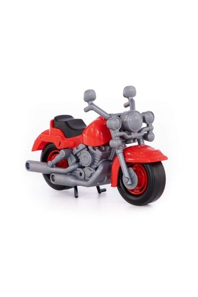 Polesie Yellow Gray Color Friction 27 cm Toy Cross Motorcycle