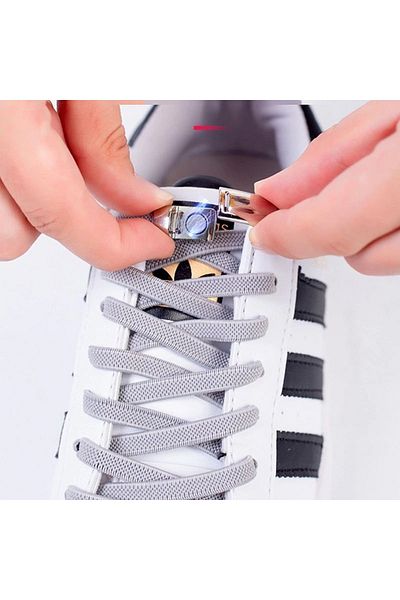 BSSM Black Color - Easy-to-Use Magnetic Shoelaces for Children