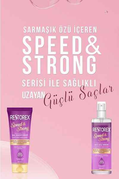 Restorex Sada tekuté a krémové vlasové péče Speed ​​Strong